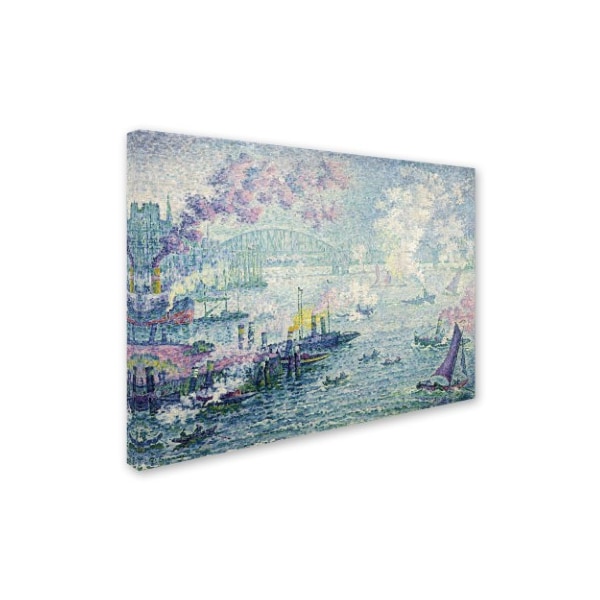 Paul Signac 'The Port Of Rotterdam' Canvas Art,24x32